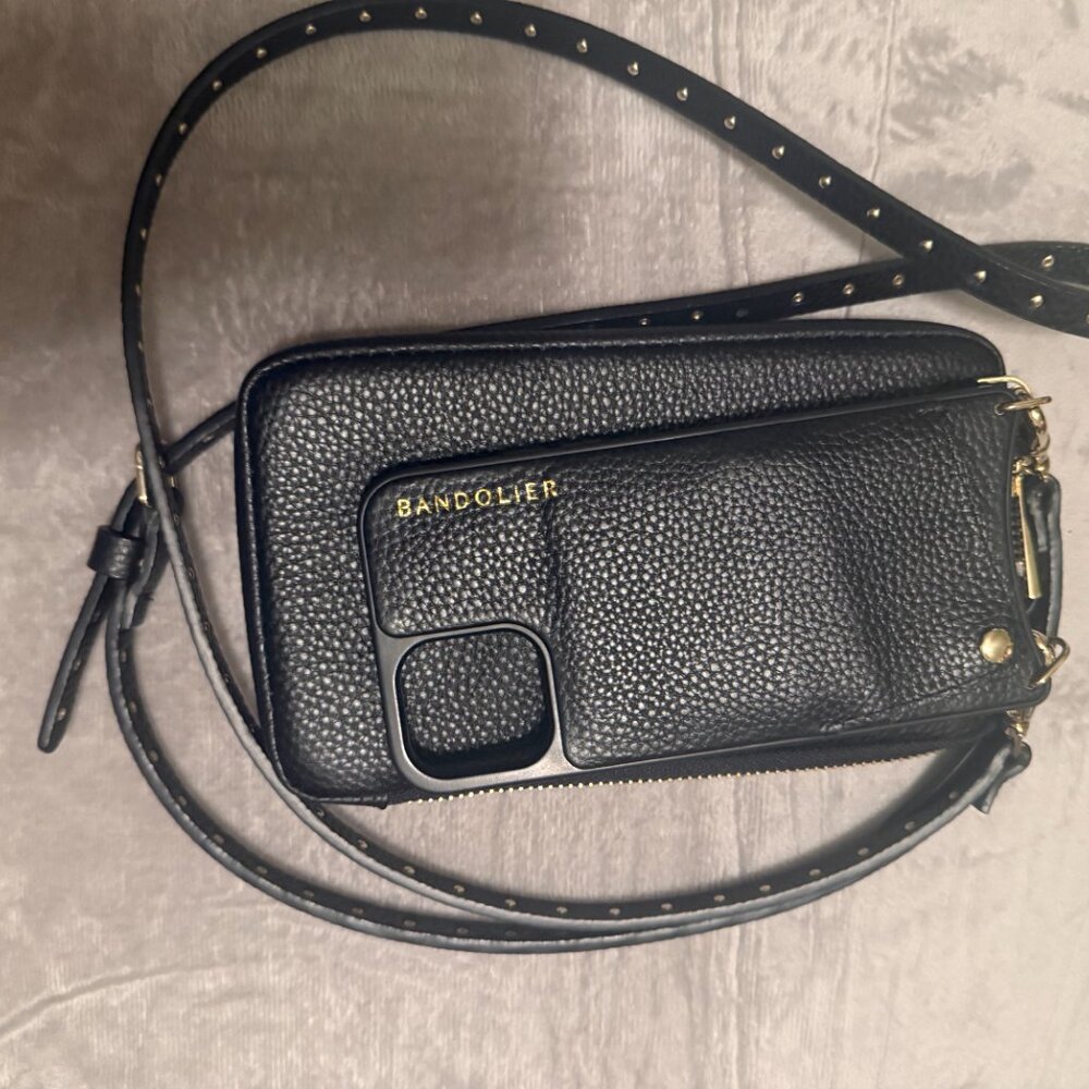 Bandolier Leather Crossbody Purse and phone holder